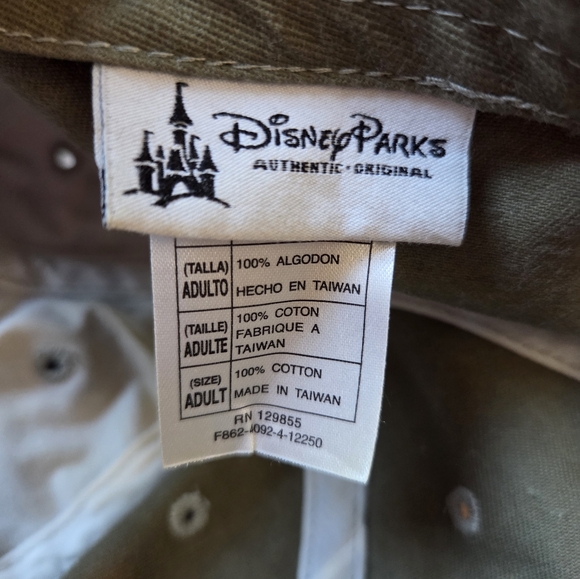 Disney Parks Hat Mickey Mouse Olive Green Adult Womens Baseball Cap Hat.l - Picture 6 of 7